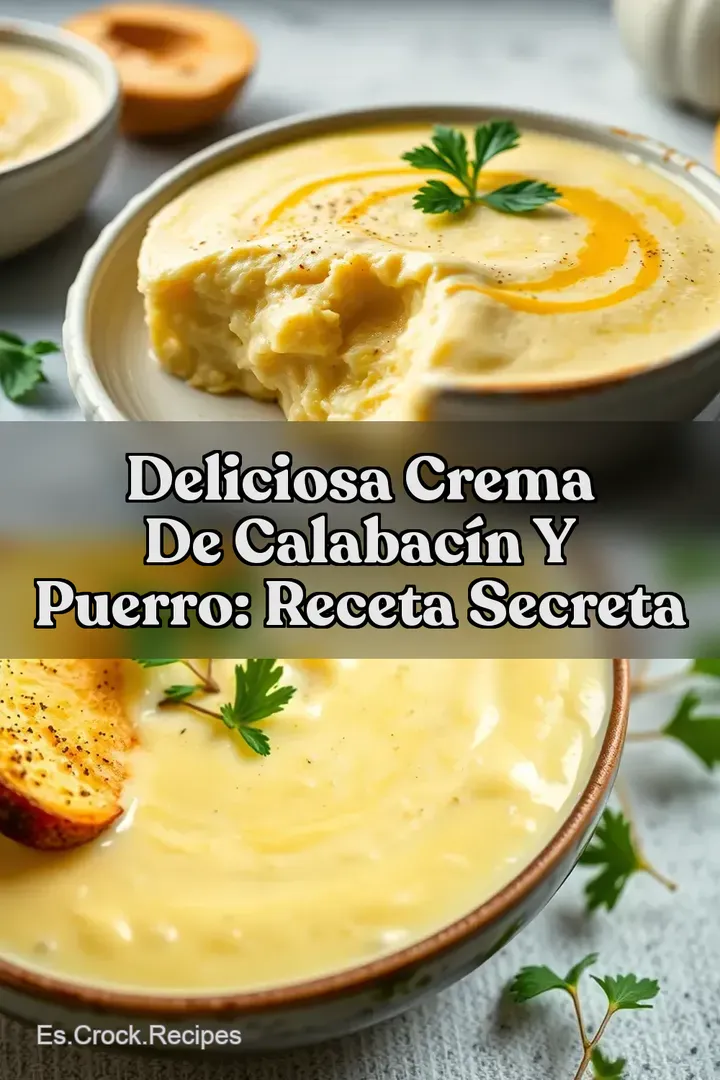 Deliciosa Crema de Calabac&iacute;n y Puerro: Receta Secreta