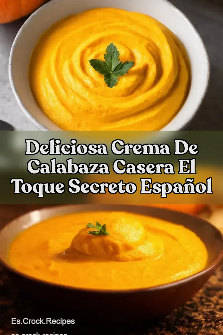 Deliciosa Crema de Calabaza Casera El Toque Secreto Espa&ntilde;ol