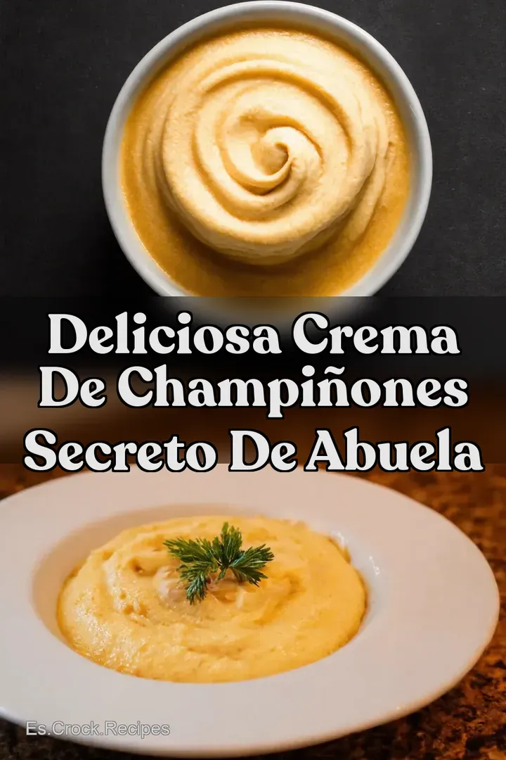 Deliciosa Crema de Champi&ntilde;ones Secreto de Abuela