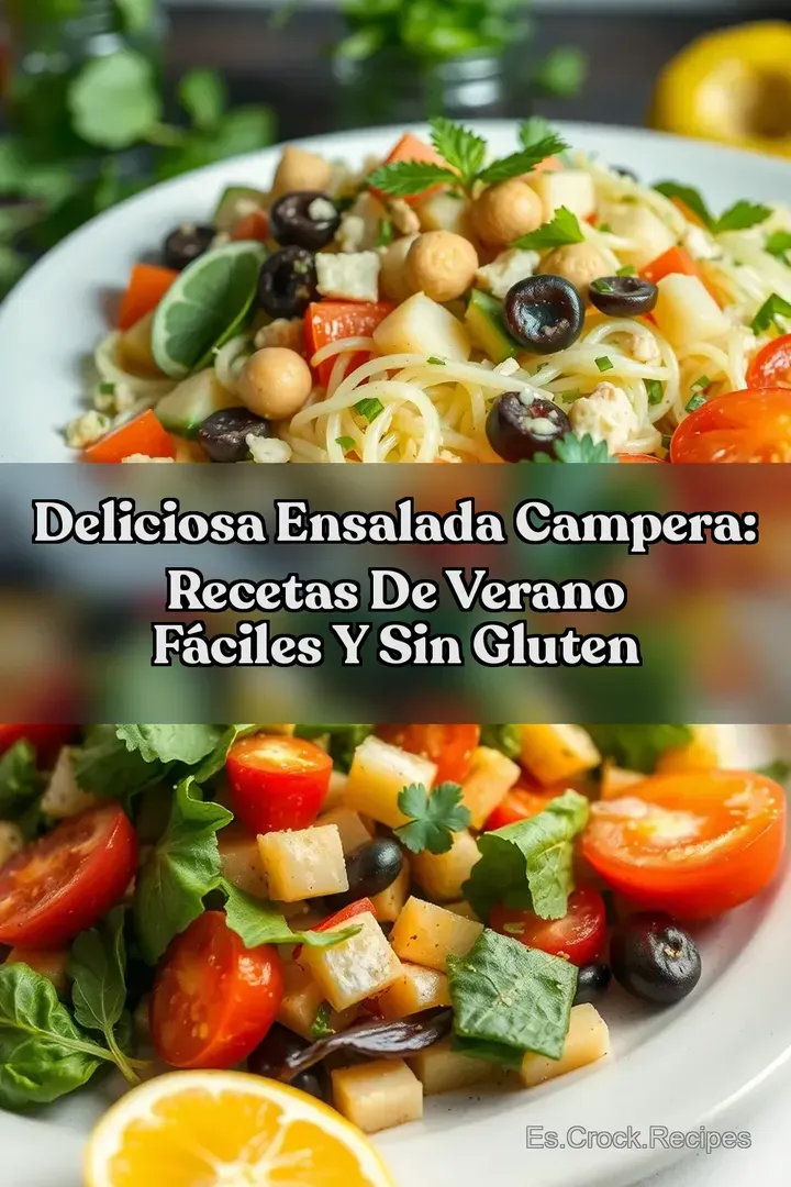 Deliciosa Ensalada Campera: Recetas de Verano F&aacute;ciles y Sin Gluten