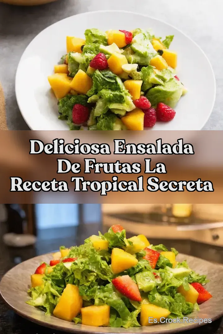 Deliciosa Ensalada de Frutas La Receta Tropical Secreta