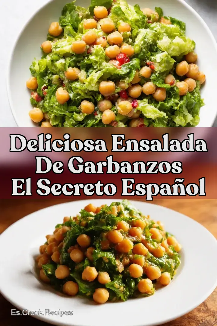Deliciosa Ensalada de Garbanzos El Secreto Espa&ntilde;ol