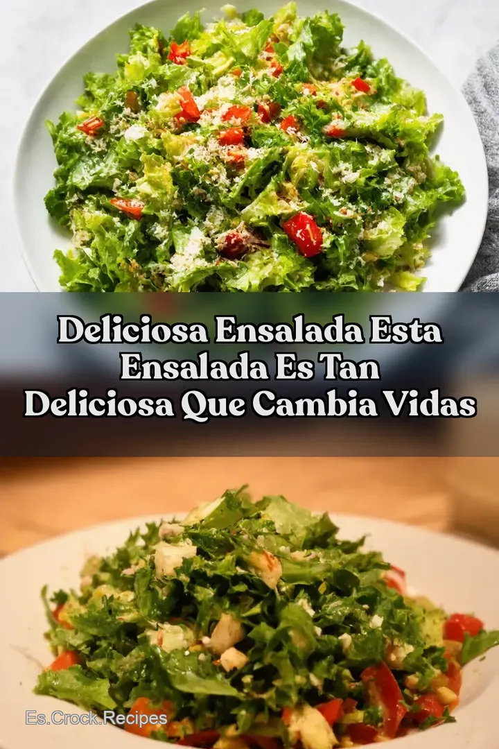 Deliciosa Ensalada Esta ensalada es tan deliciosa que cambia vidas