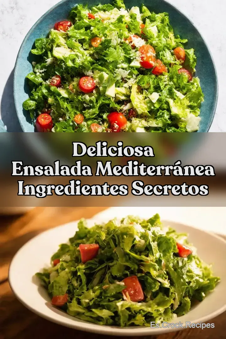 Deliciosa Ensalada Mediterr&aacute;nea Ingredientes Secretos