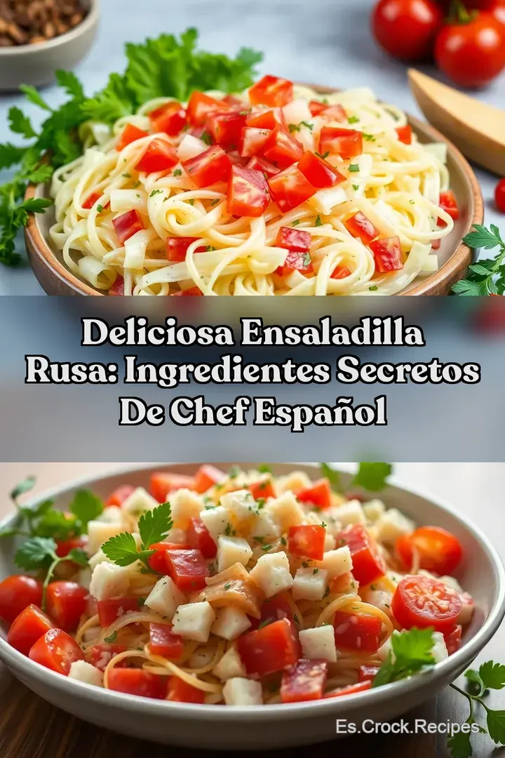 Deliciosa Ensaladilla Rusa: Ingredientes Secretos de Chef Espa&ntilde;ol