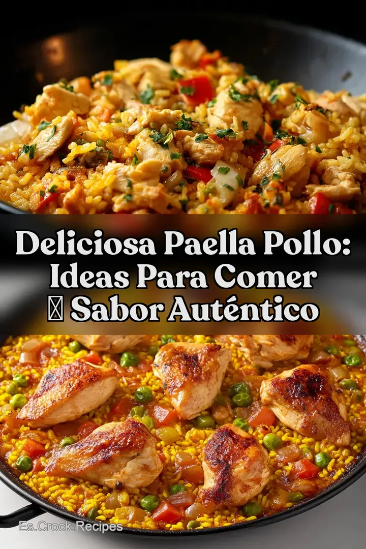 Deliciosa Paella Pollo: Ideas Para Comer ✨ Sabor Aut&eacute;ntico