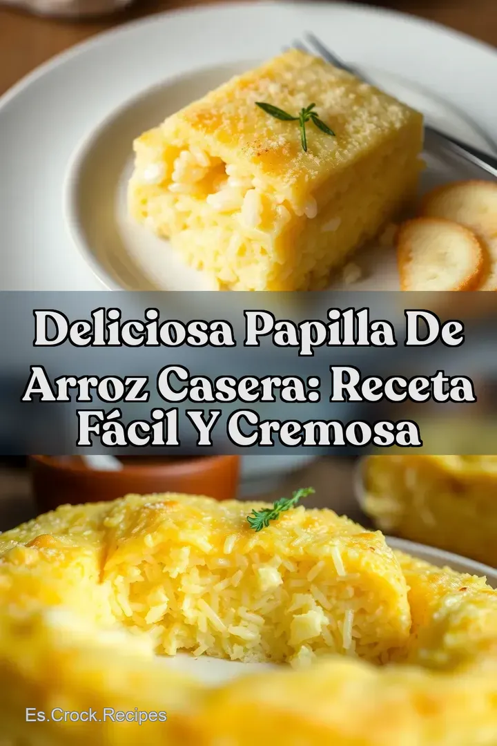 Deliciosa Papilla de Arroz Casera: Receta F&aacute;cil y Cremosa