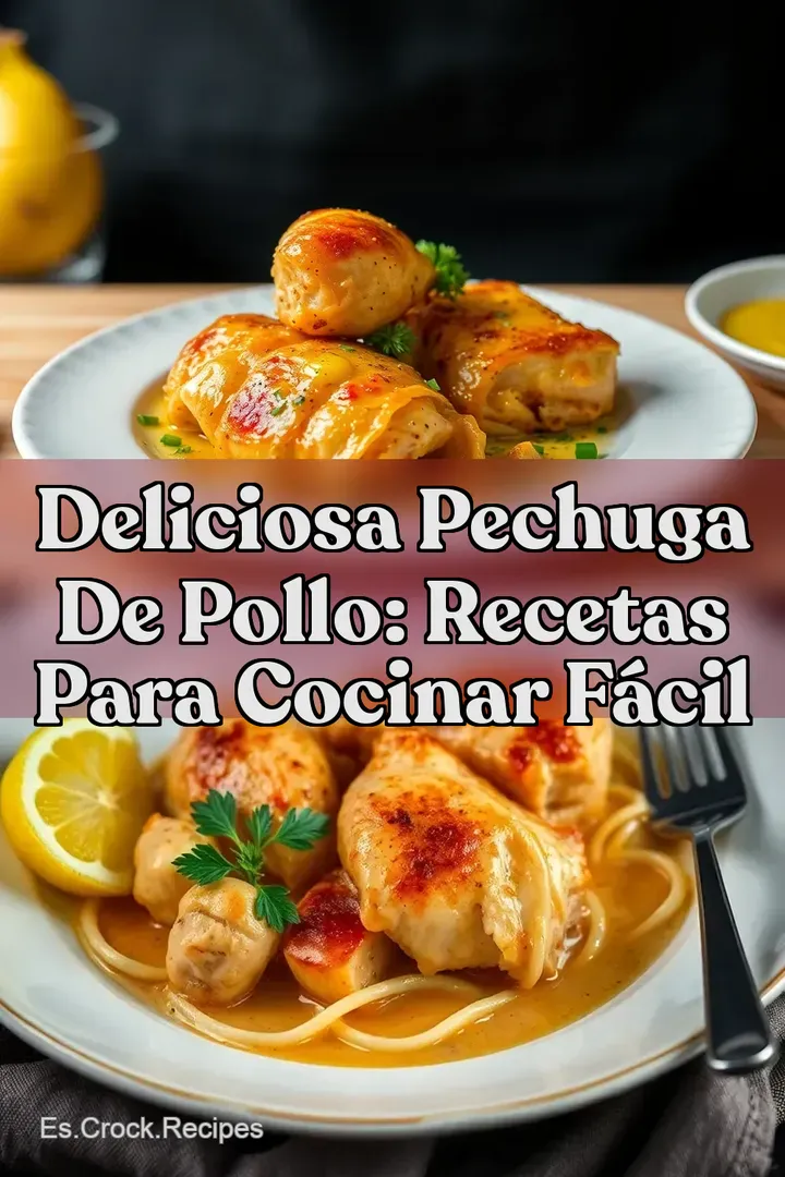 Deliciosa Pechuga de Pollo: Recetas Para Cocinar F&aacute;cil