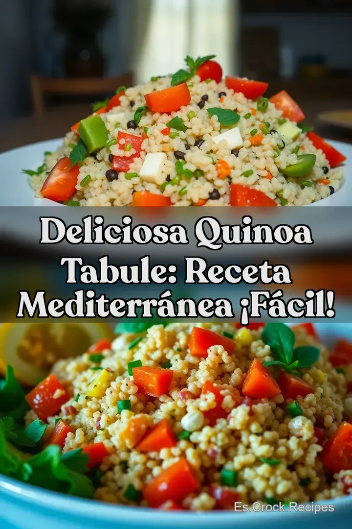 Deliciosa Quinoa Tabule: Receta Mediterr&aacute;nea &iexcl;F&aacute;cil!