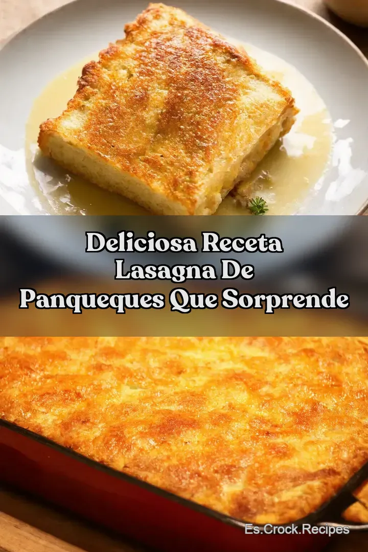 Deliciosa Receta Lasagna de Panqueques Que Sorprende