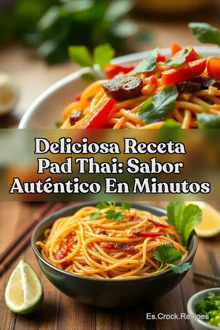 Deliciosa receta pad thai: Sabor Aut&eacute;ntico en Minutos