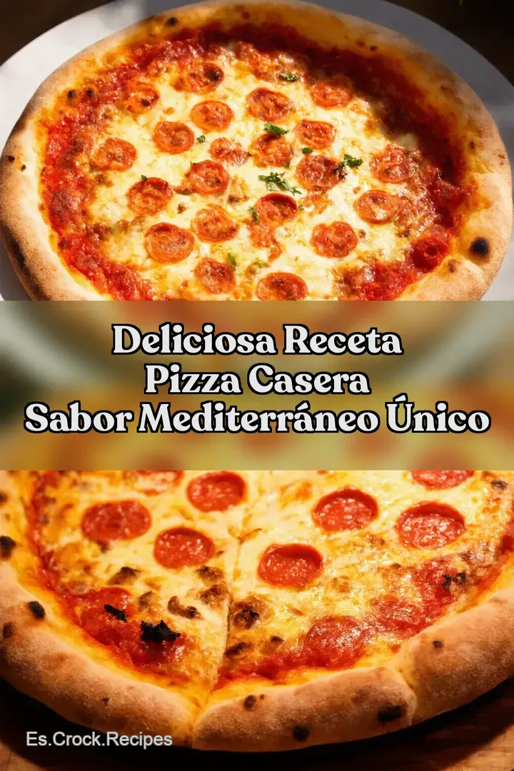 Deliciosa Receta Pizza Casera Sabor Mediterr&aacute;neo &Uacute;nico
