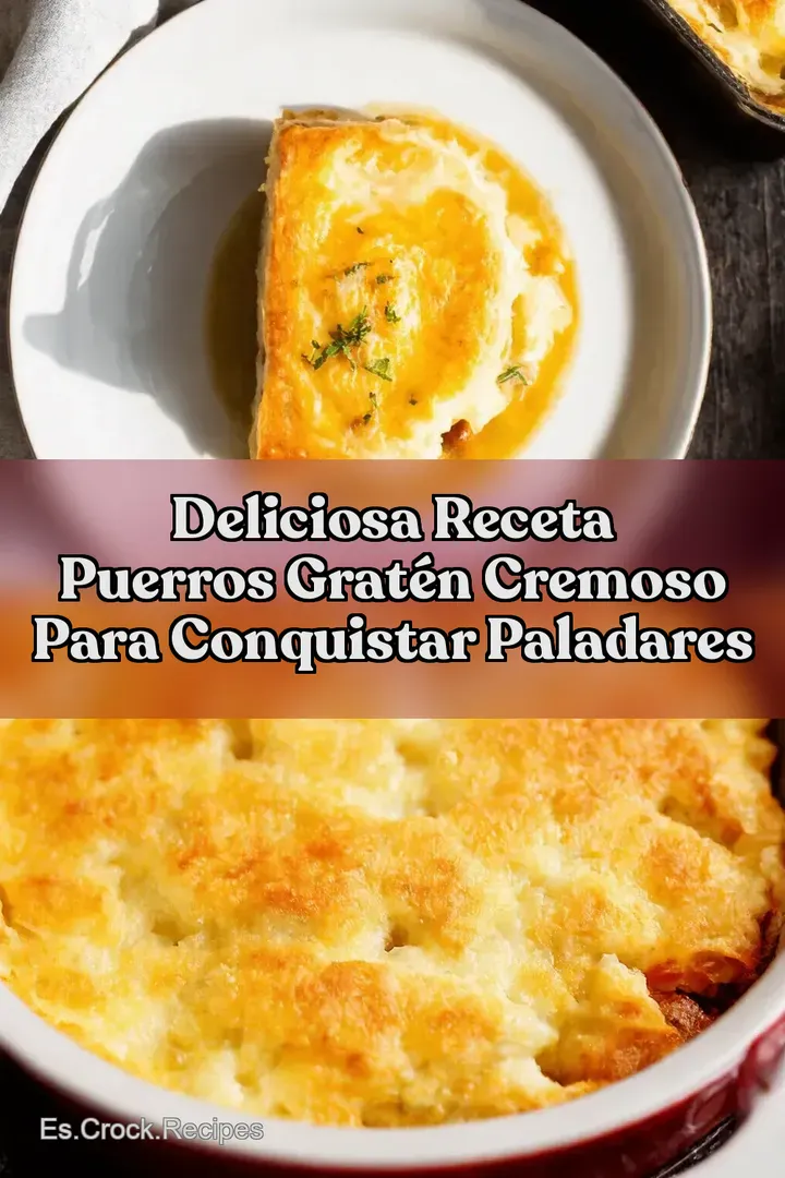 Deliciosa Receta Puerros Grat&eacute;n Cremoso para Conquistar Paladares