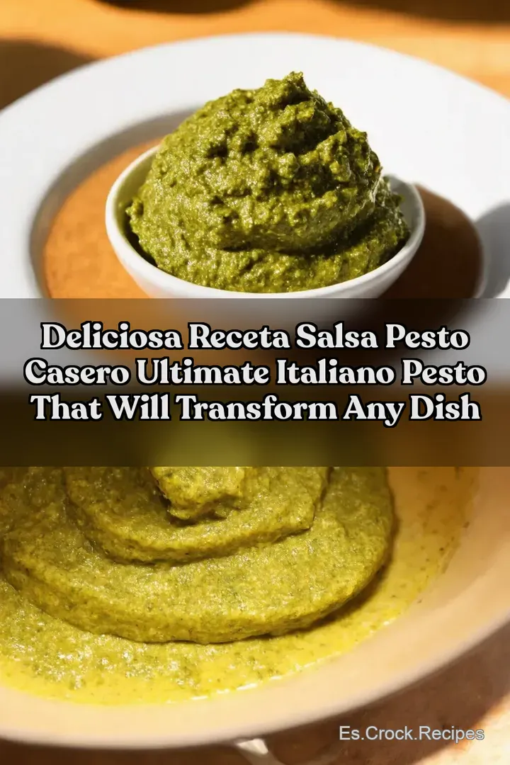Deliciosa Receta Salsa Pesto Casero Ultimate Italiano Pesto That Will Transform Any Dish