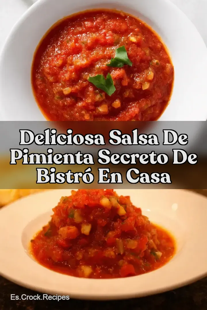 Deliciosa Salsa de Pimienta Secreto de Bistr&oacute; en Casa