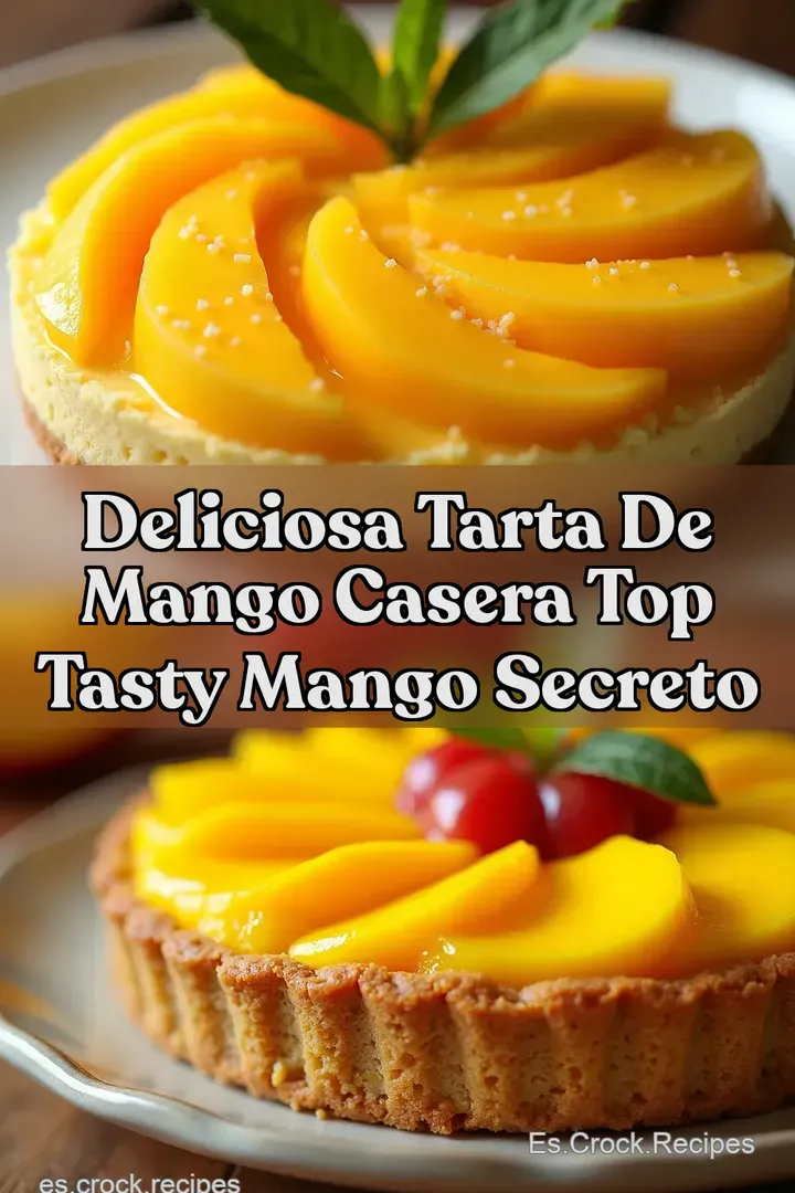 Deliciosa Tarta de Mango Casera Top Tasty Mango Secreto