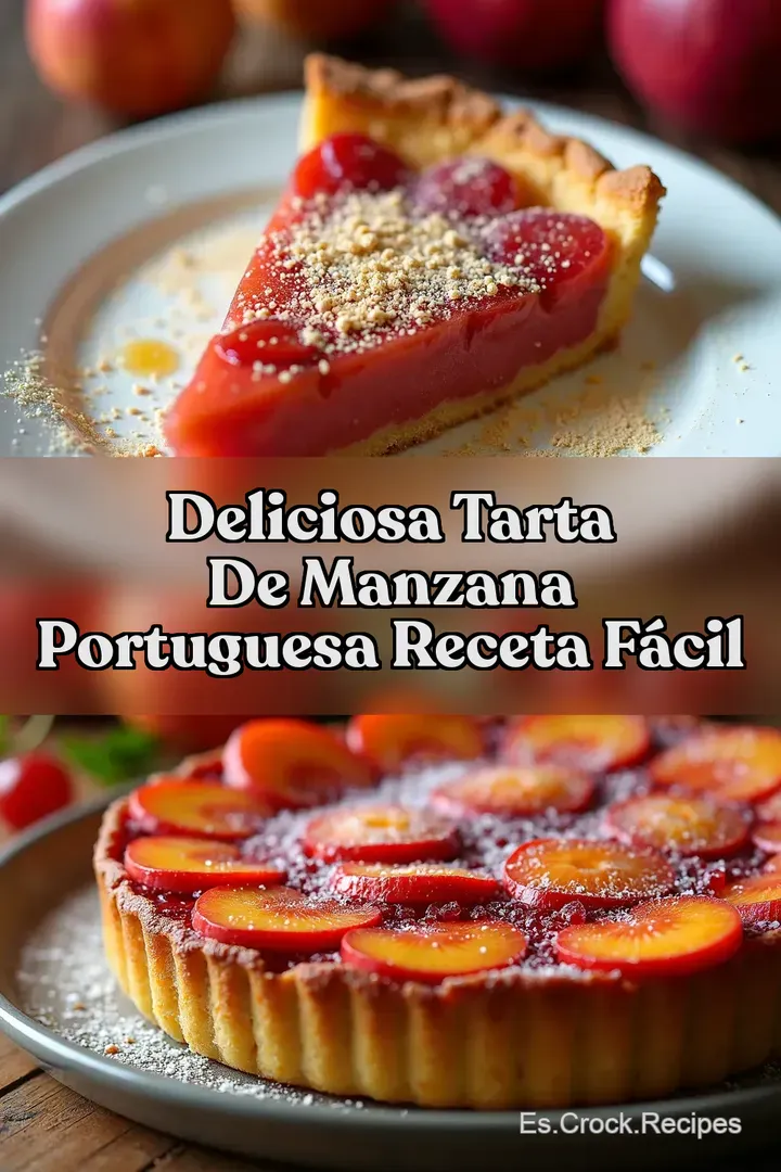 Deliciosa Tarta de Manzana Portuguesa Receta F&Aacute;CIL