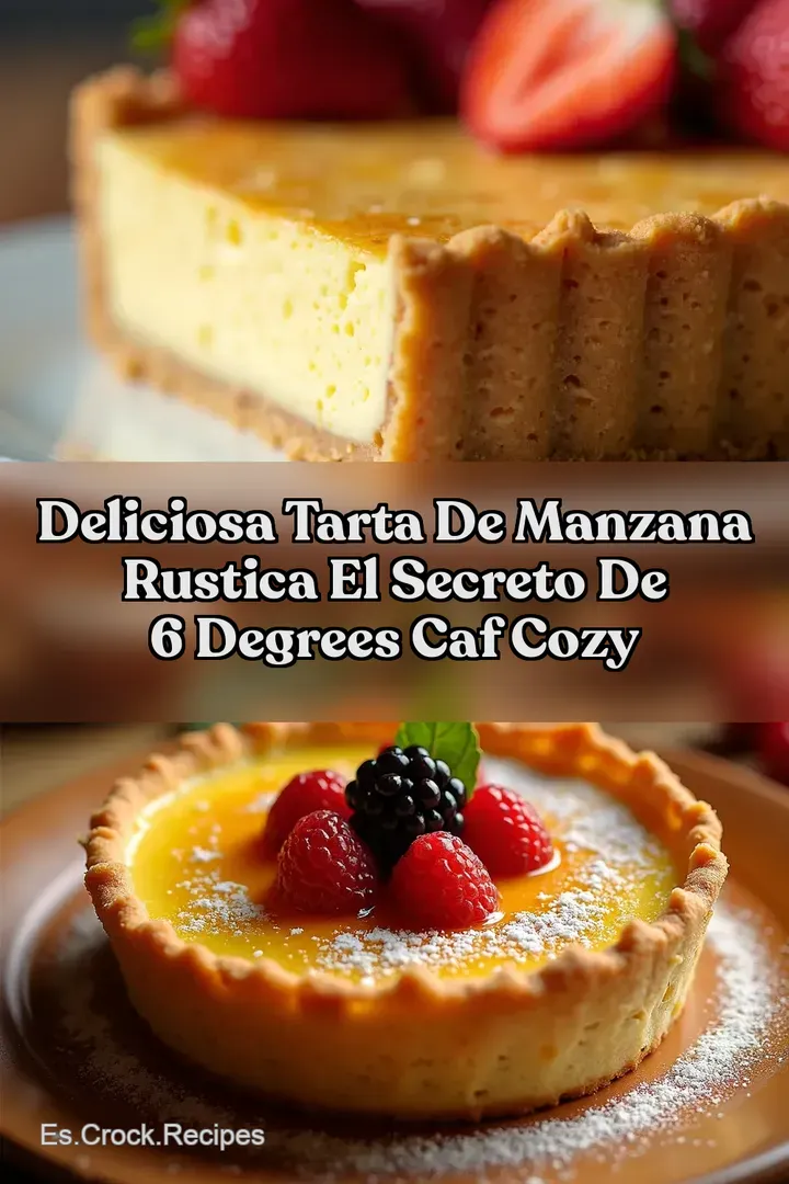 Deliciosa Tarta de Manzana Rustica El Secreto de 6 Degrees caf Cozy