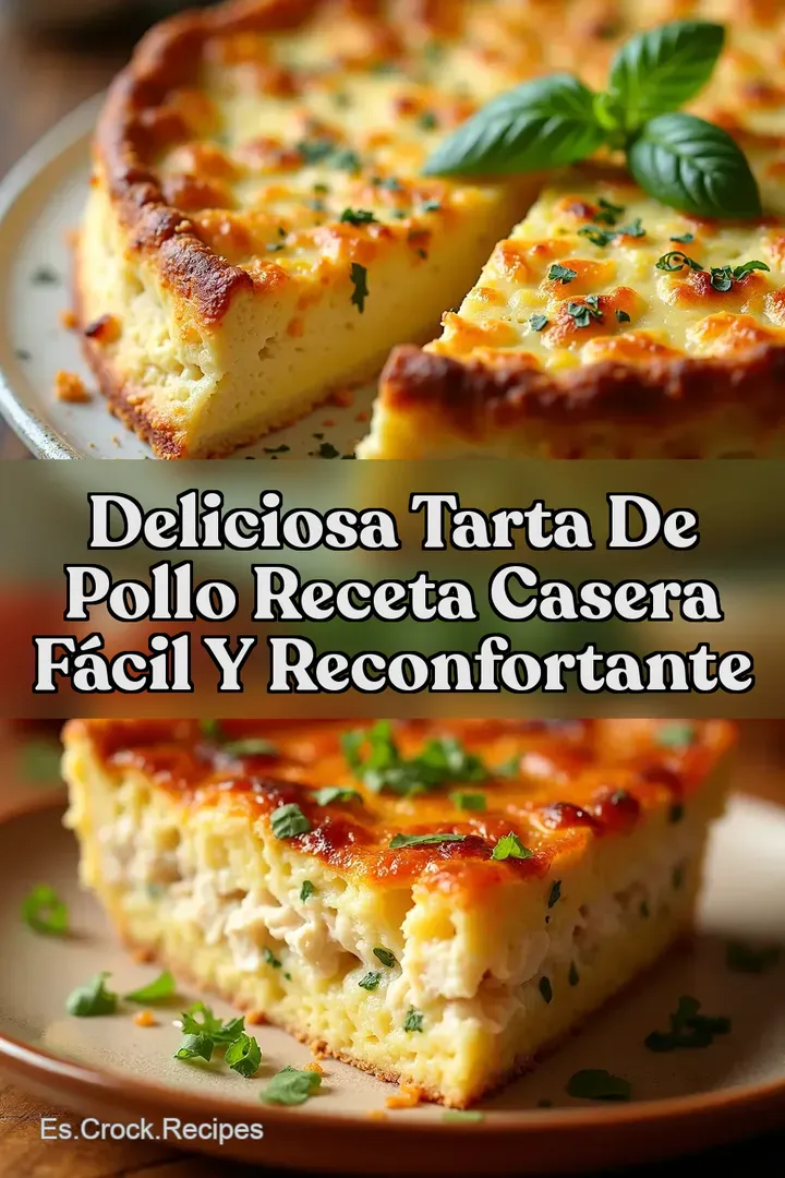 Deliciosa TARTA DE POLLO Receta Casera F&aacute;cil y Reconfortante