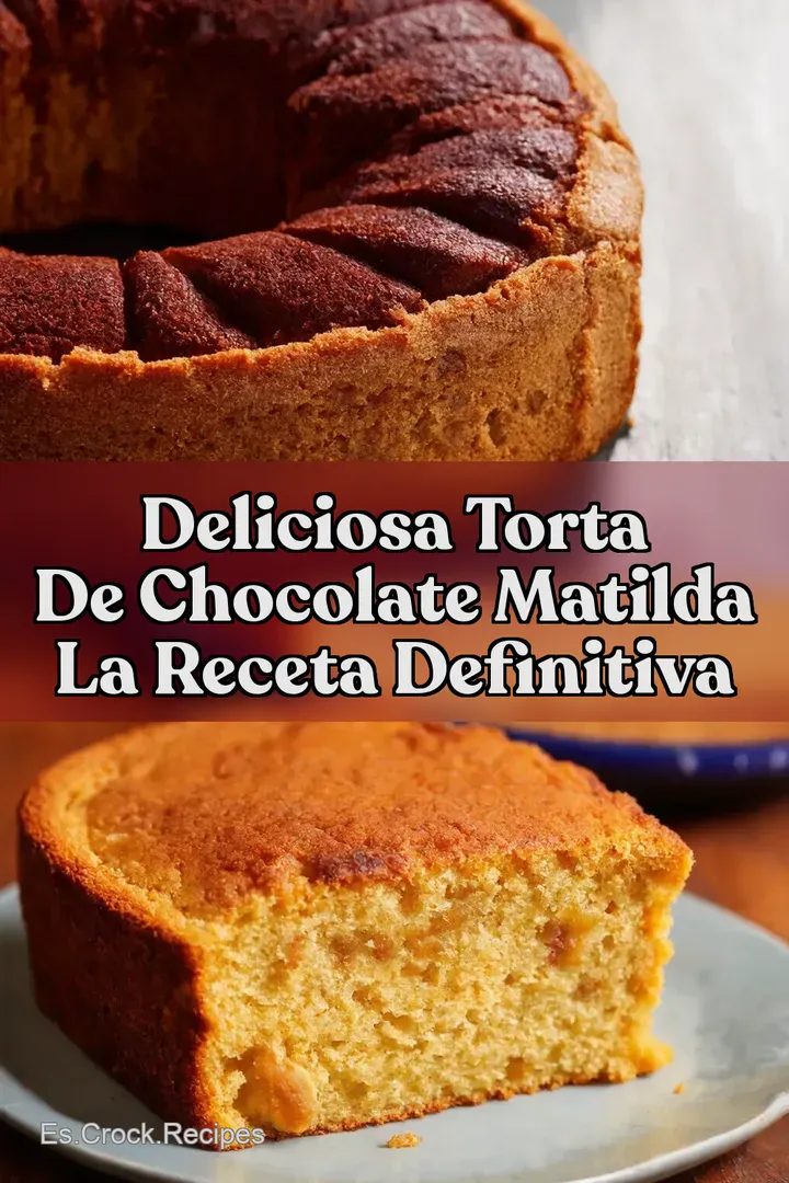 Deliciosa Torta de Chocolate Matilda La Receta Definitiva