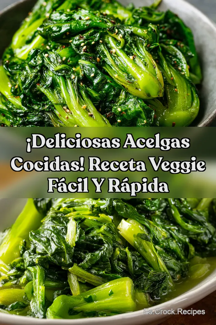 &iexcl;Deliciosas Acelgas Cocidas! Receta Veggie F&aacute;cil y R&aacute;pida