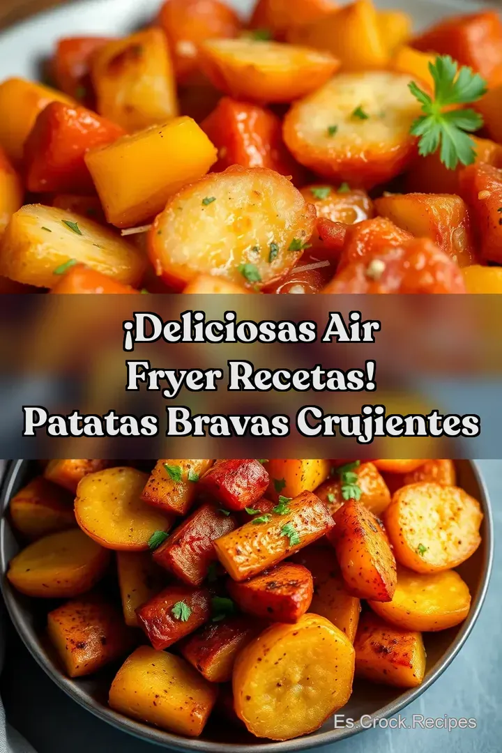 &iexcl;Deliciosas Air Fryer Recetas! Patatas Bravas Crujientes