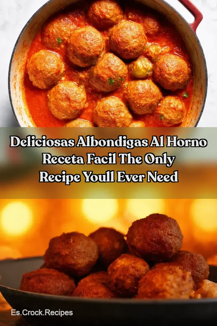 Deliciosas Albondigas al Horno Receta Facil The Only Recipe Youll Ever Need