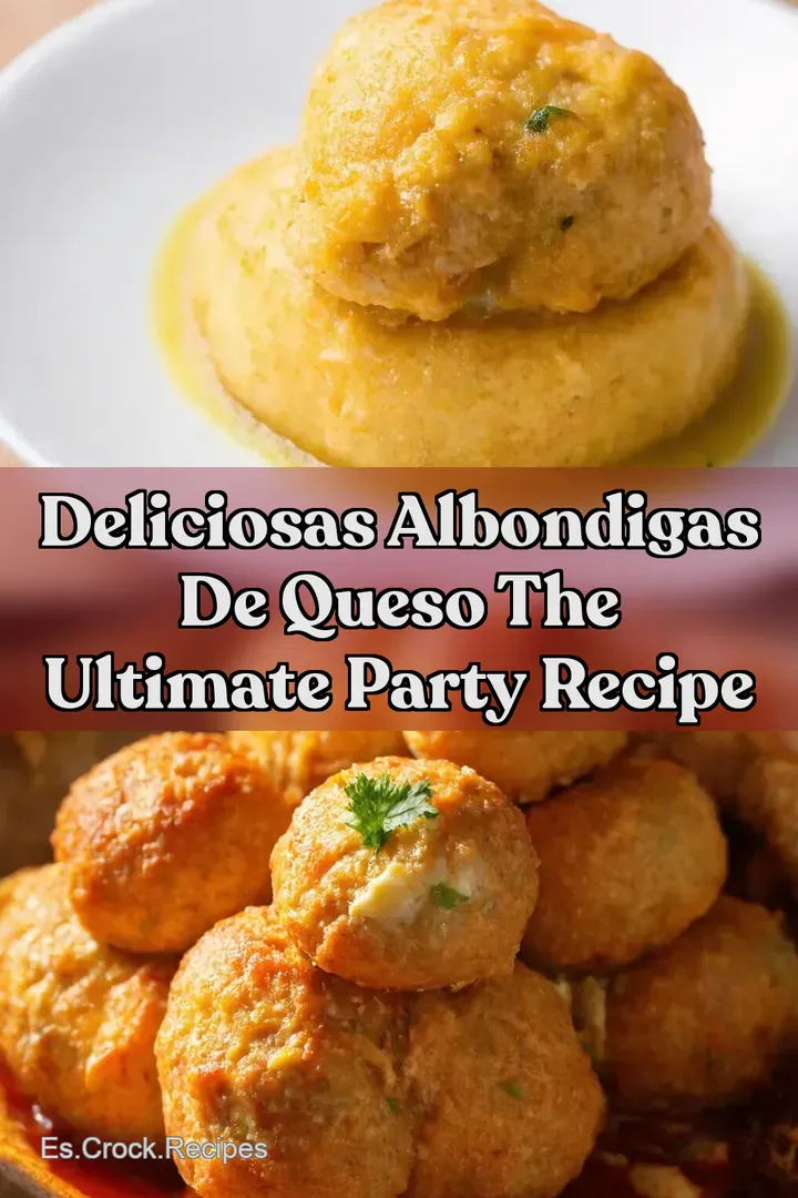 Deliciosas ALBONDIGAS DE QUESO The Ultimate Party Recipe