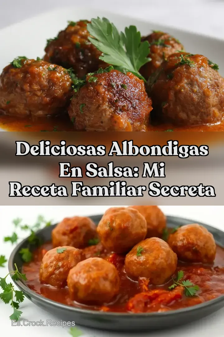 Deliciosas Albondigas en Salsa: Mi Receta Familiar Secreta