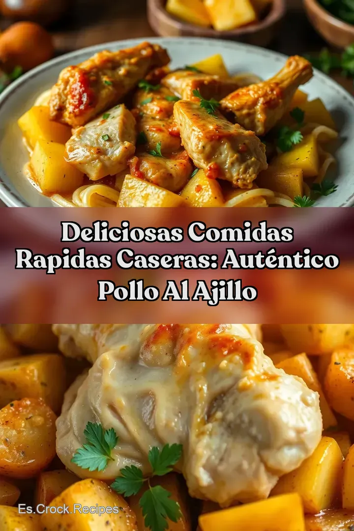 Deliciosas Comidas Rapidas Caseras: Aut&eacute;ntico Pollo Al Ajillo