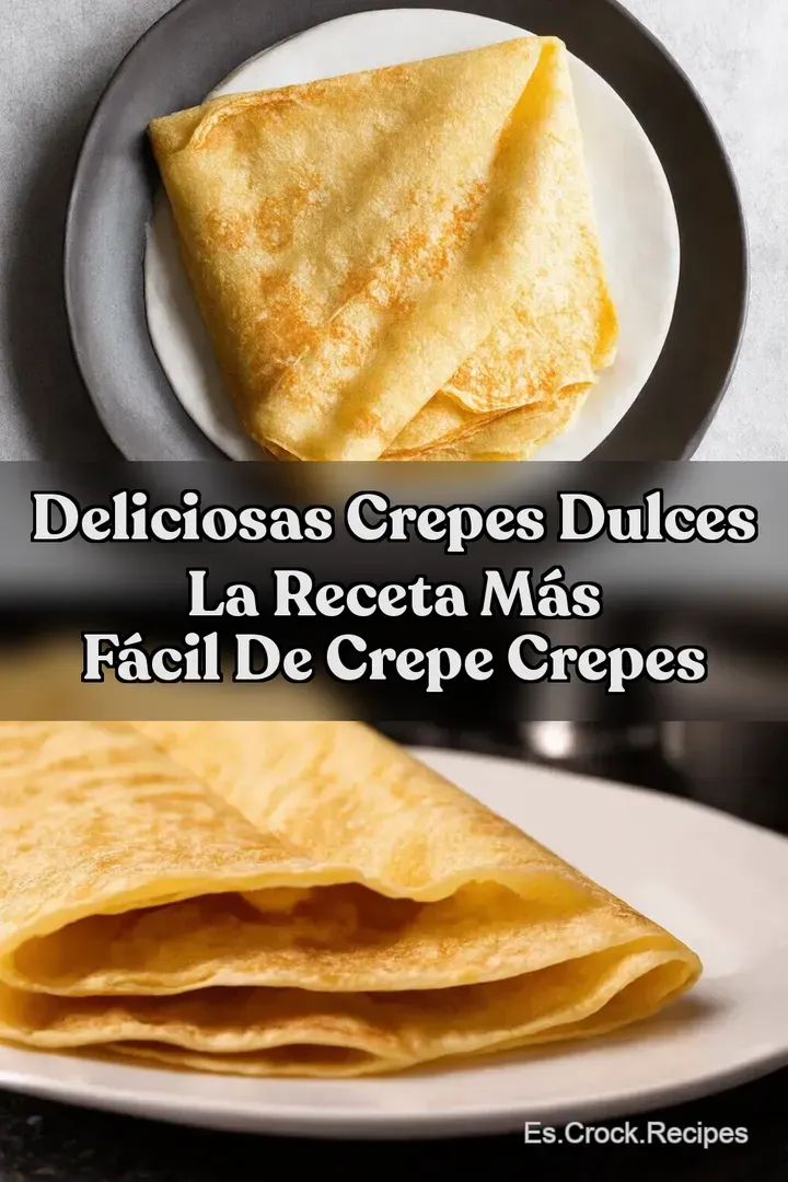 Deliciosas Crepes Dulces La Receta M&aacute;s F&aacute;cil de Crepe Crepes