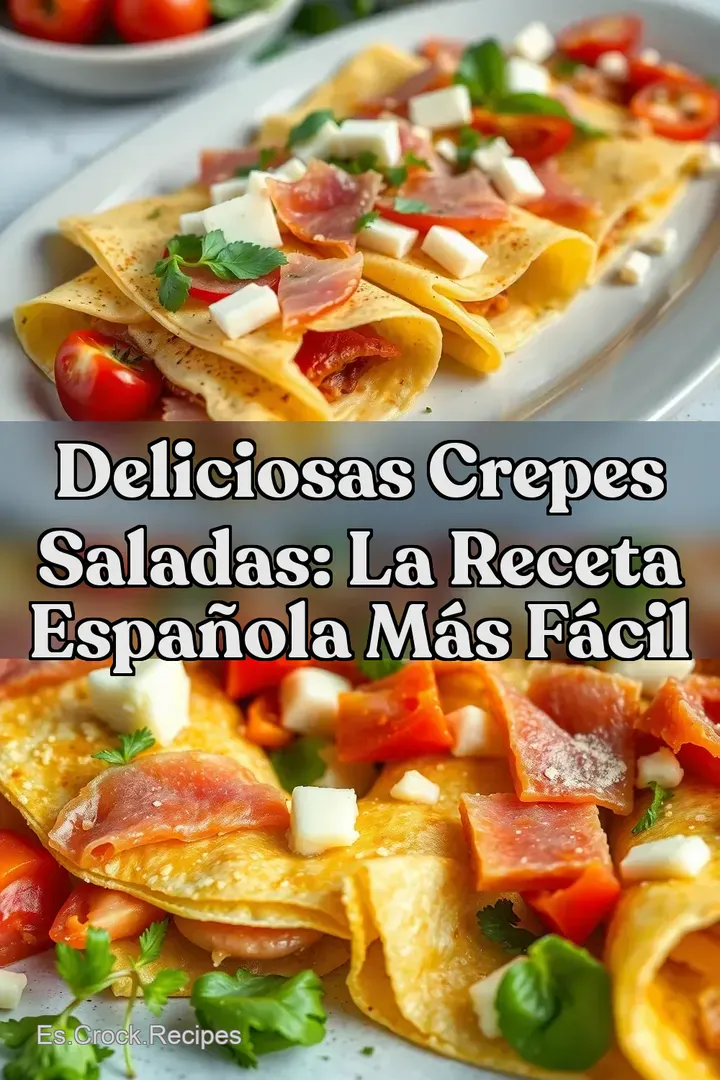 Deliciosas Crepes Saladas: La Receta Espa&ntilde;ola M&aacute;s F&aacute;cil