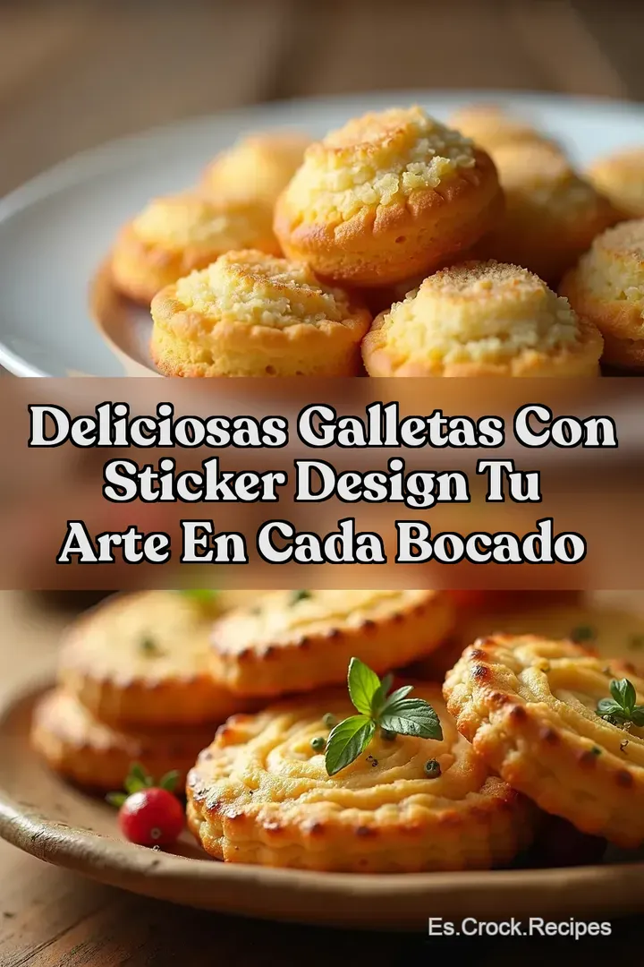 Deliciosas Galletas con Sticker Design Tu Arte en Cada Bocado