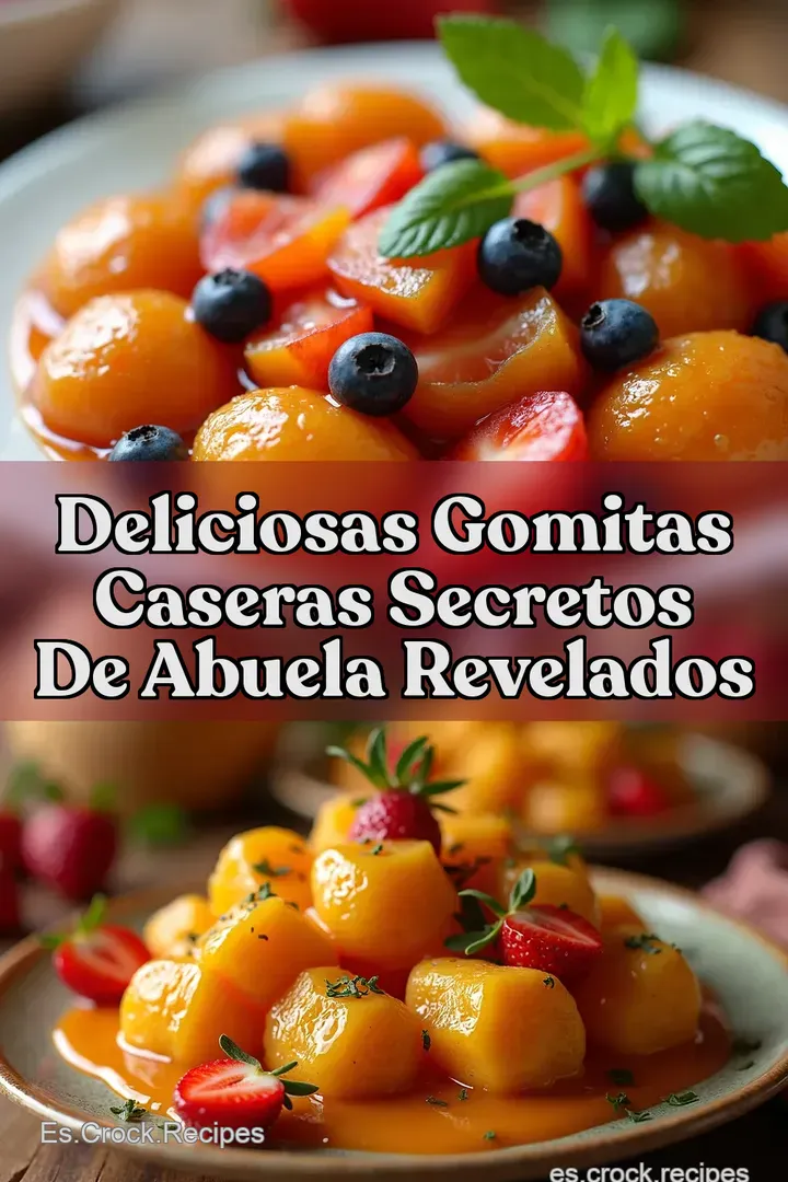Deliciosas Gomitas Caseras Secretos de Abuela Revelados