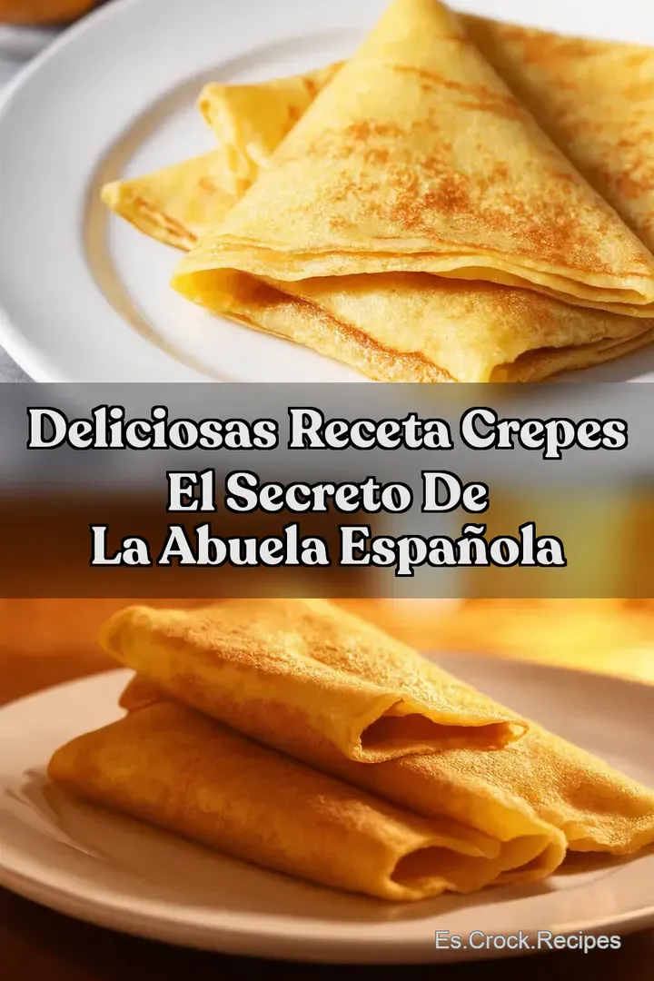 Deliciosas Receta Crepes El Secreto de la Abuela Espa&ntilde;ola