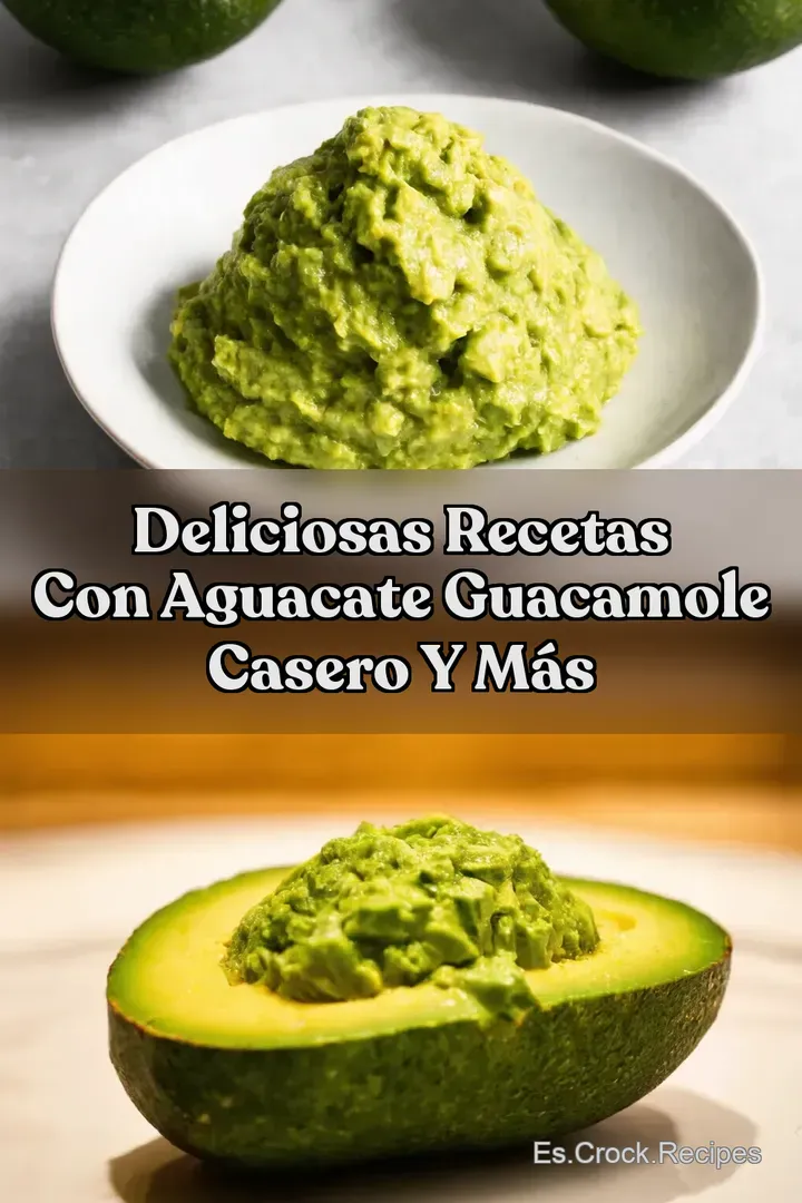 Deliciosas Recetas con Aguacate Guacamole Casero y M&aacute;s