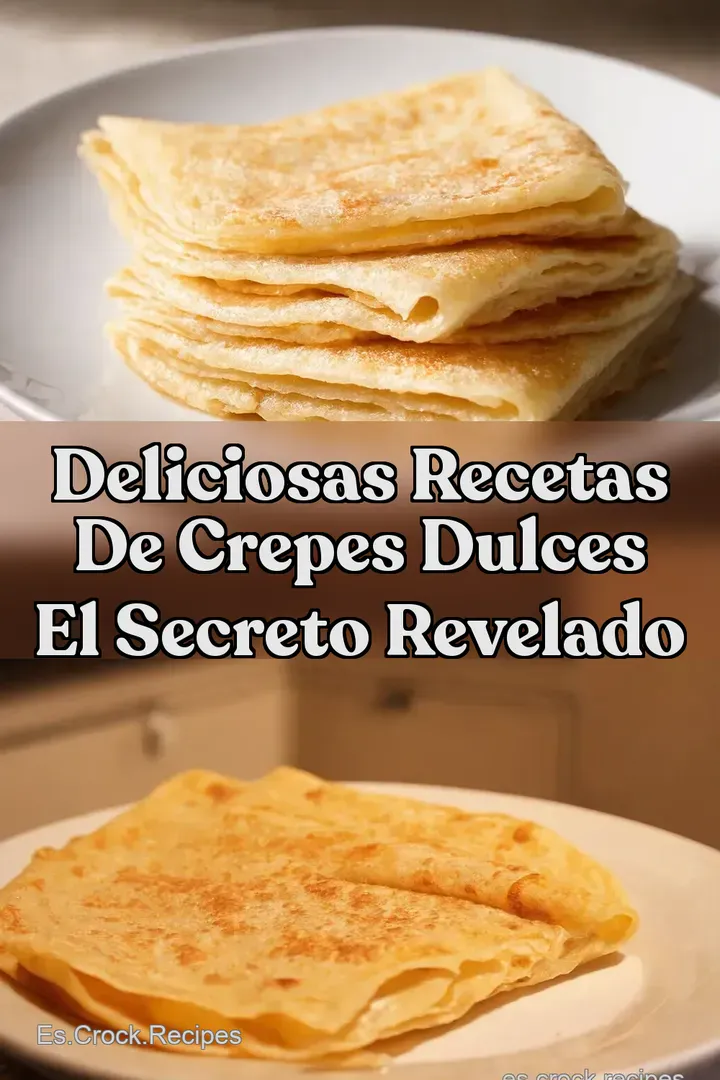 Deliciosas recetas de crepes dulces El Secreto Revelado