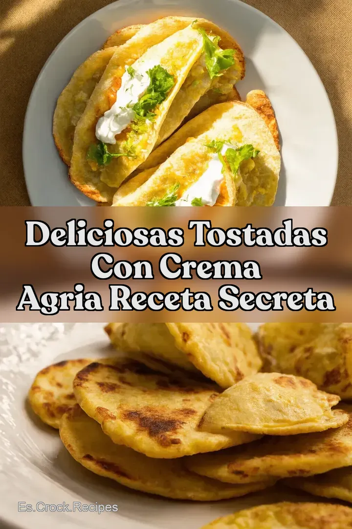 Deliciosas Tostadas con Crema Agria Receta Secreta