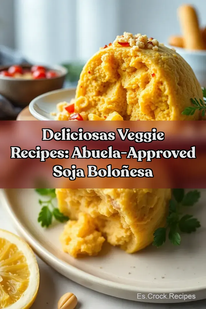 Deliciosas Veggie Recipes: Abuela-Approved Soja Bolo&ntilde;esa