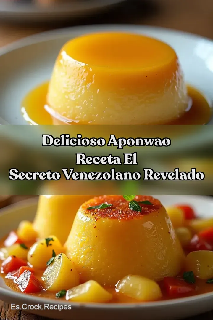 Delicioso Aponwao Receta El Secreto Venezolano Revelado