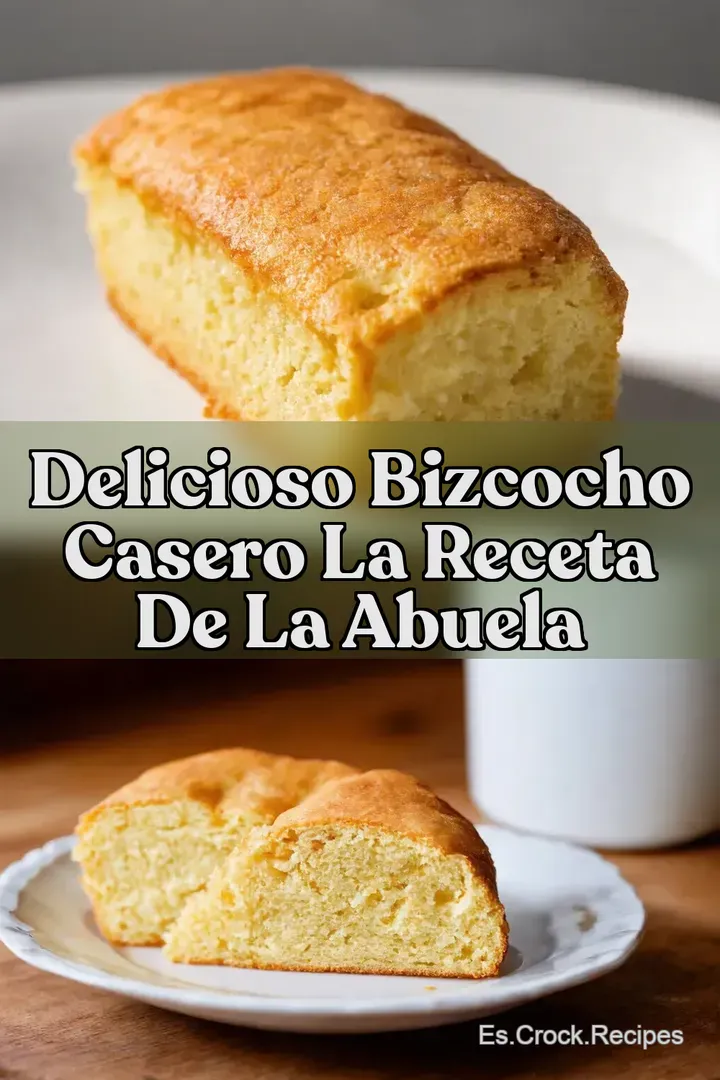 Delicioso Bizcocho Casero La Receta de la Abuela