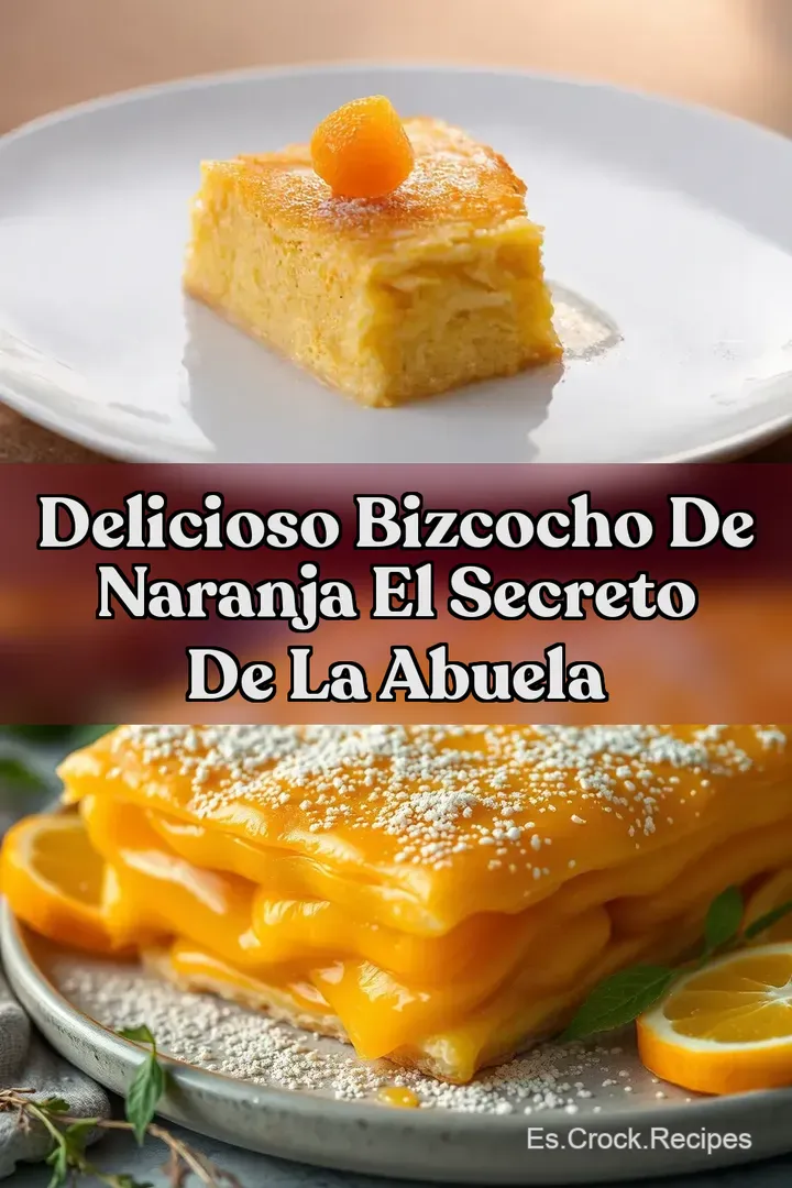 Delicioso Bizcocho de Naranja El Secreto de la Abuela
