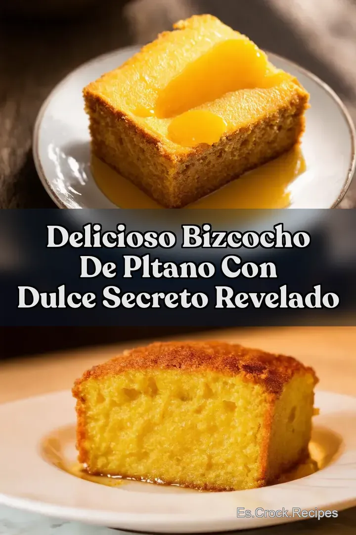 Delicioso BIZCOCHO DE PLTANO CON DULCE Secreto Revelado