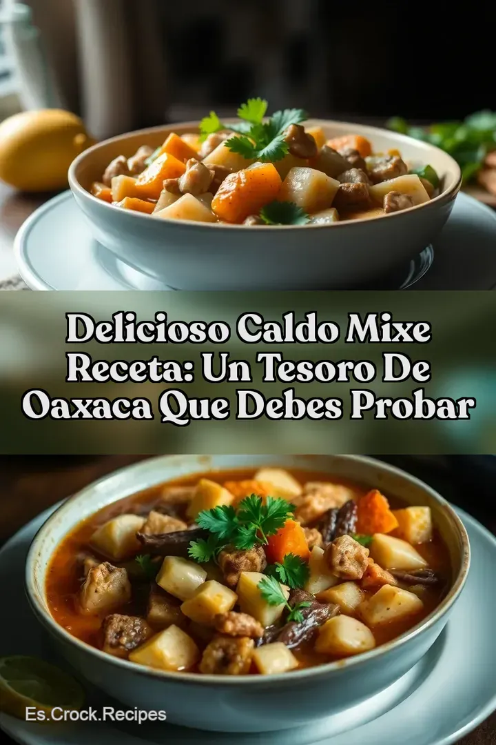 Delicioso Caldo Mixe Receta: Un Tesoro de Oaxaca que Debes Probar