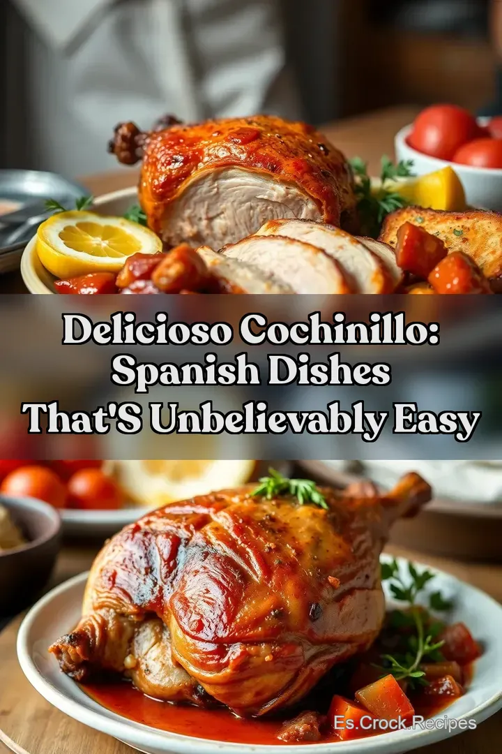 Delicioso Cochinillo: Spanish Dishes That s Unbelievably Easy