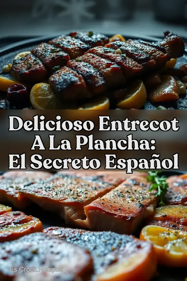 Delicioso Entrecot a la Plancha: El Secreto Espa&ntilde;ol