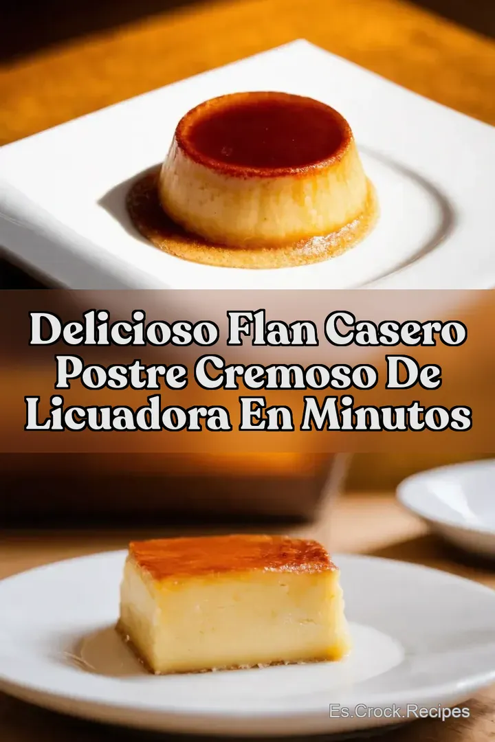 Delicioso Flan Casero POSTRE CREMOSO DE LICUADORA en Minutos