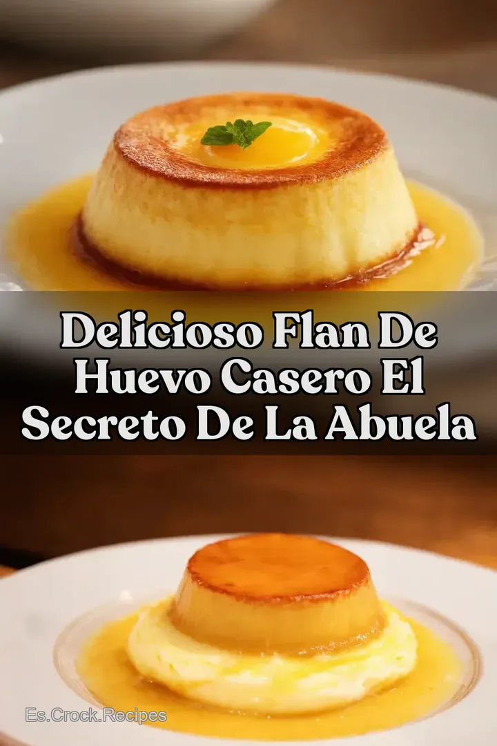 Delicioso flan de huevo casero El Secreto de la Abuela