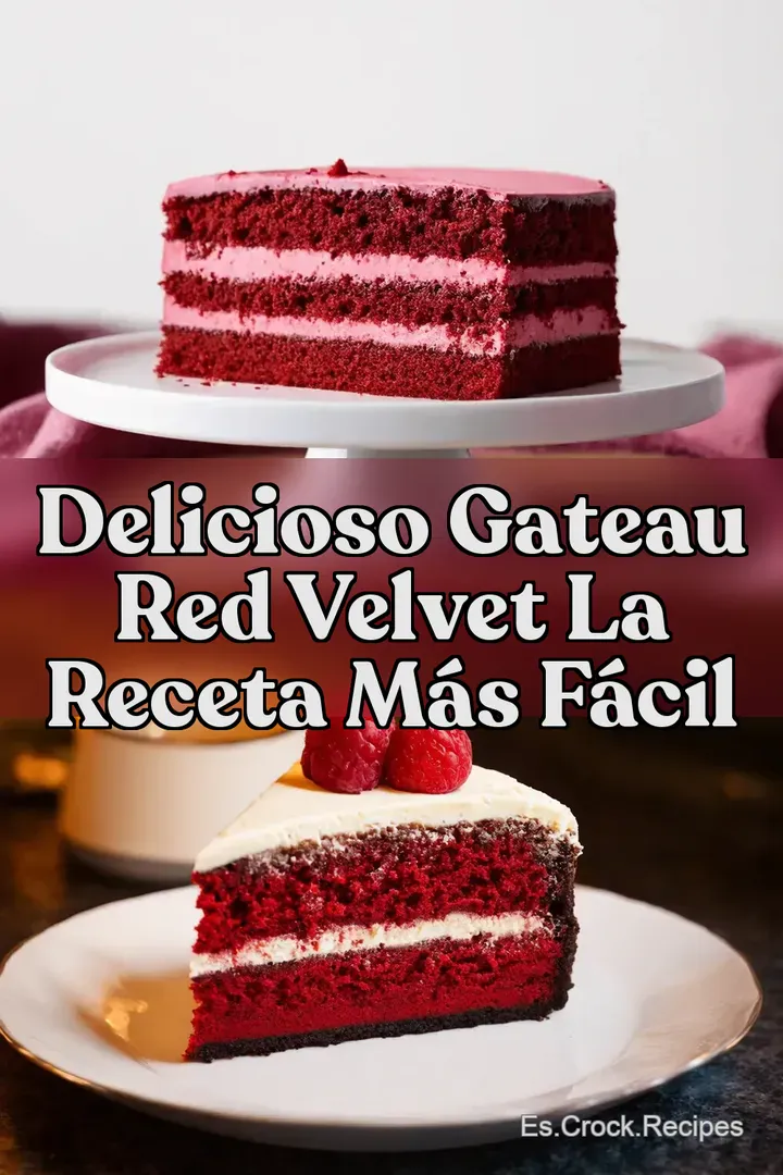 Delicioso Gateau Red Velvet La Receta M&aacute;s F&aacute;cil
