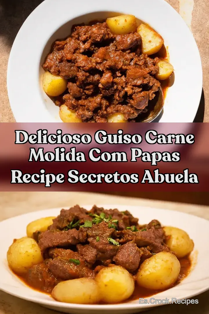 Delicioso Guiso CARNE MOLIDA COM PAPAS Recipe Secretos Abuela